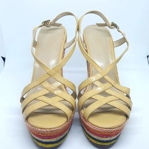 Wedge woven sandal